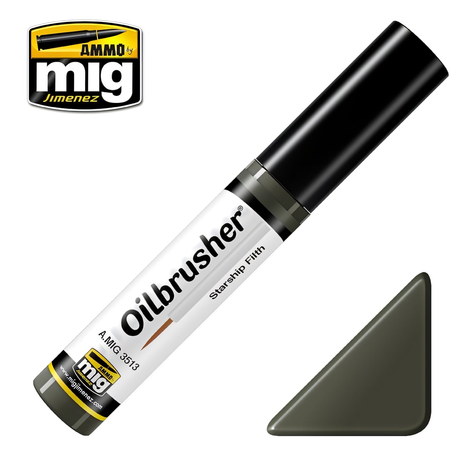 Peintures à l'huile OILBRUSHER Starship Filth mat 10 ml - AMMO 3513