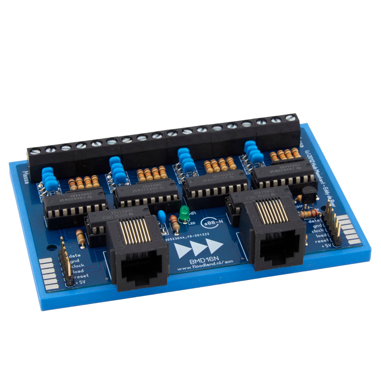 sgmページ BMD16N | s88-N decoder met massadetectie (printplaat voor zelfbouw