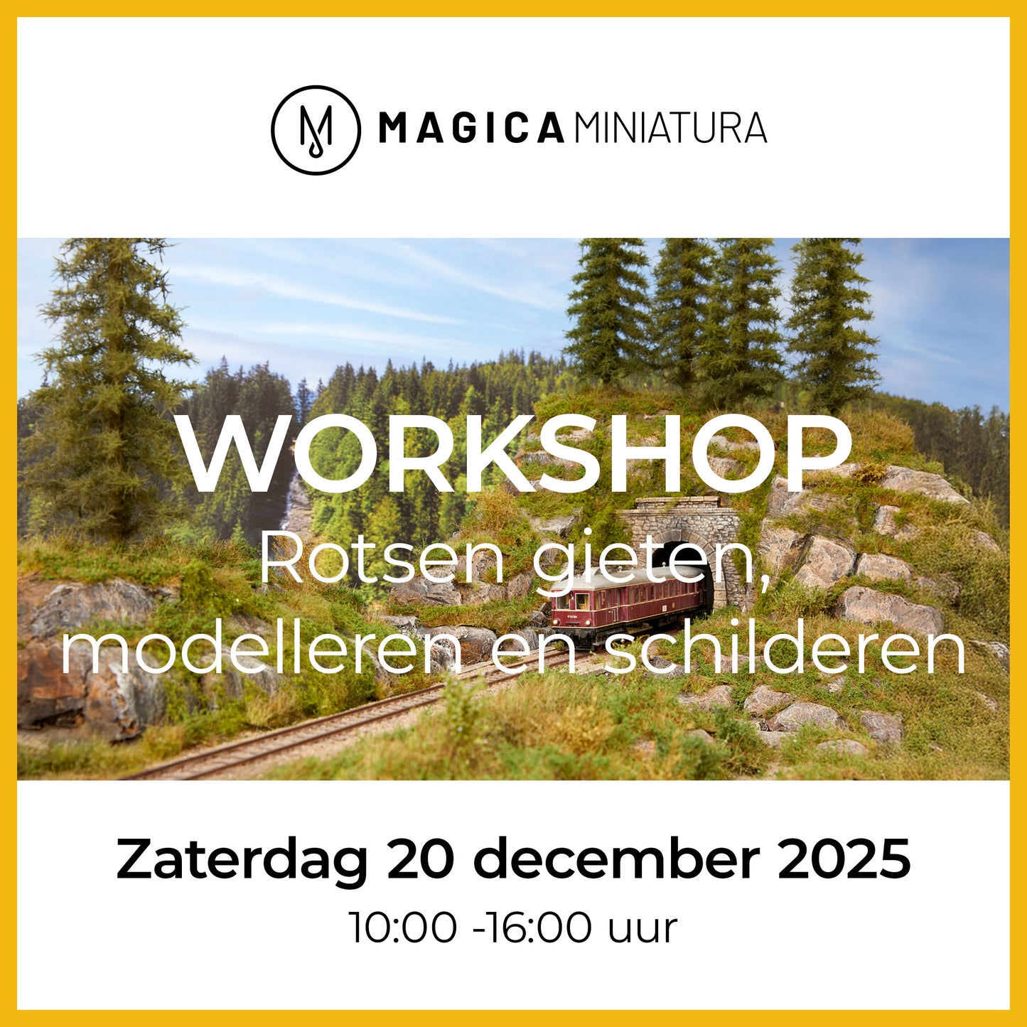 Workshop rotsen gieten, modelleren en schilderen