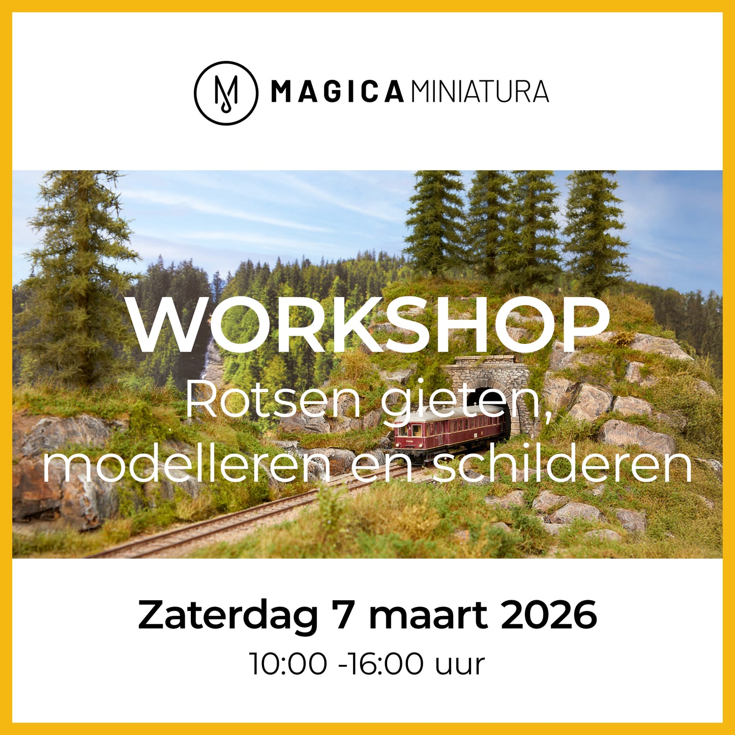 Workshop rotsen gieten, modelleren en schilderen