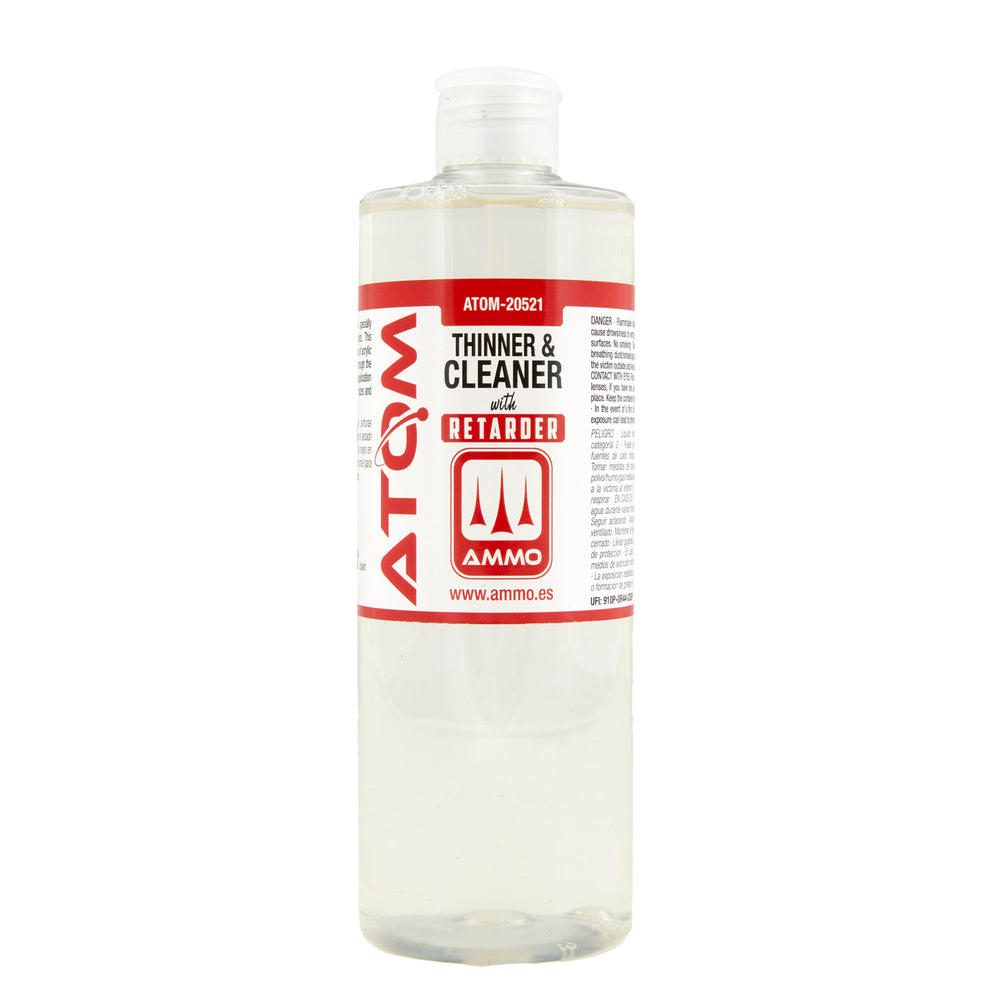 Ammo of Mig ATOM Thinner and Cleaner (400ml) diluente e pulitore Ammo of Mig ATOM Thinner and Cleaner (400ml) diluente e pulitore