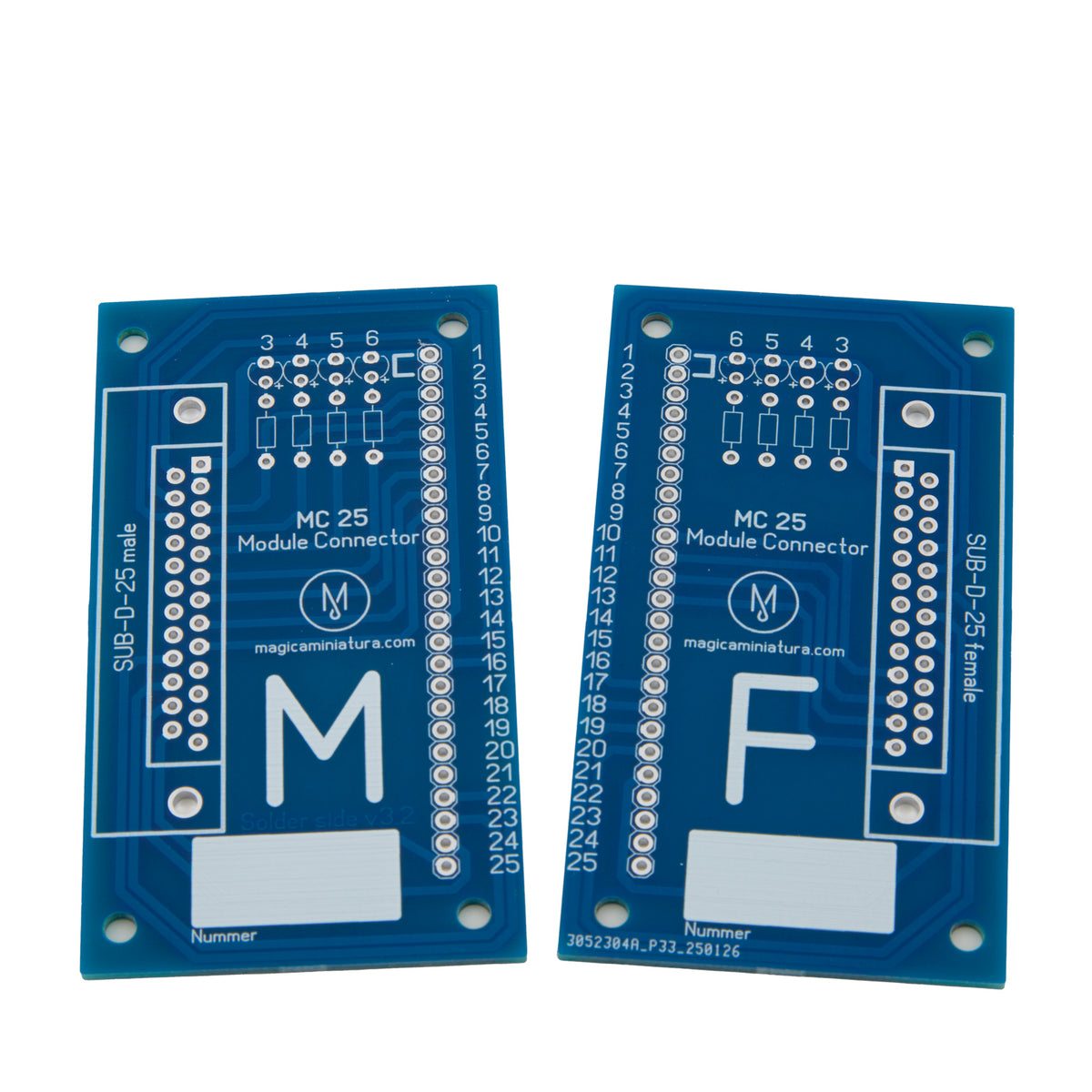 25 Pin Module Ic Universele module connector 25 (printplaat voor zelfbouw) – Magica ...