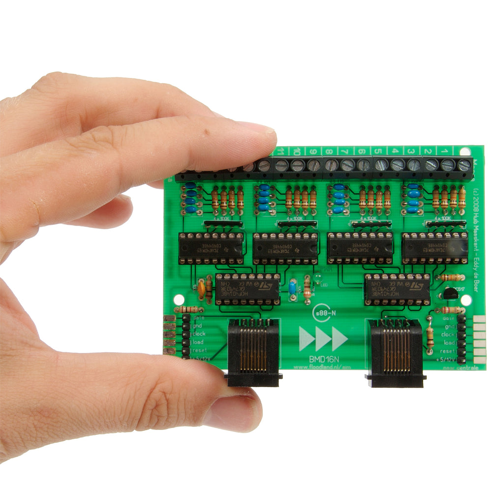 BMD16N | s88-N decoder with mass detection (PCB for DIY)