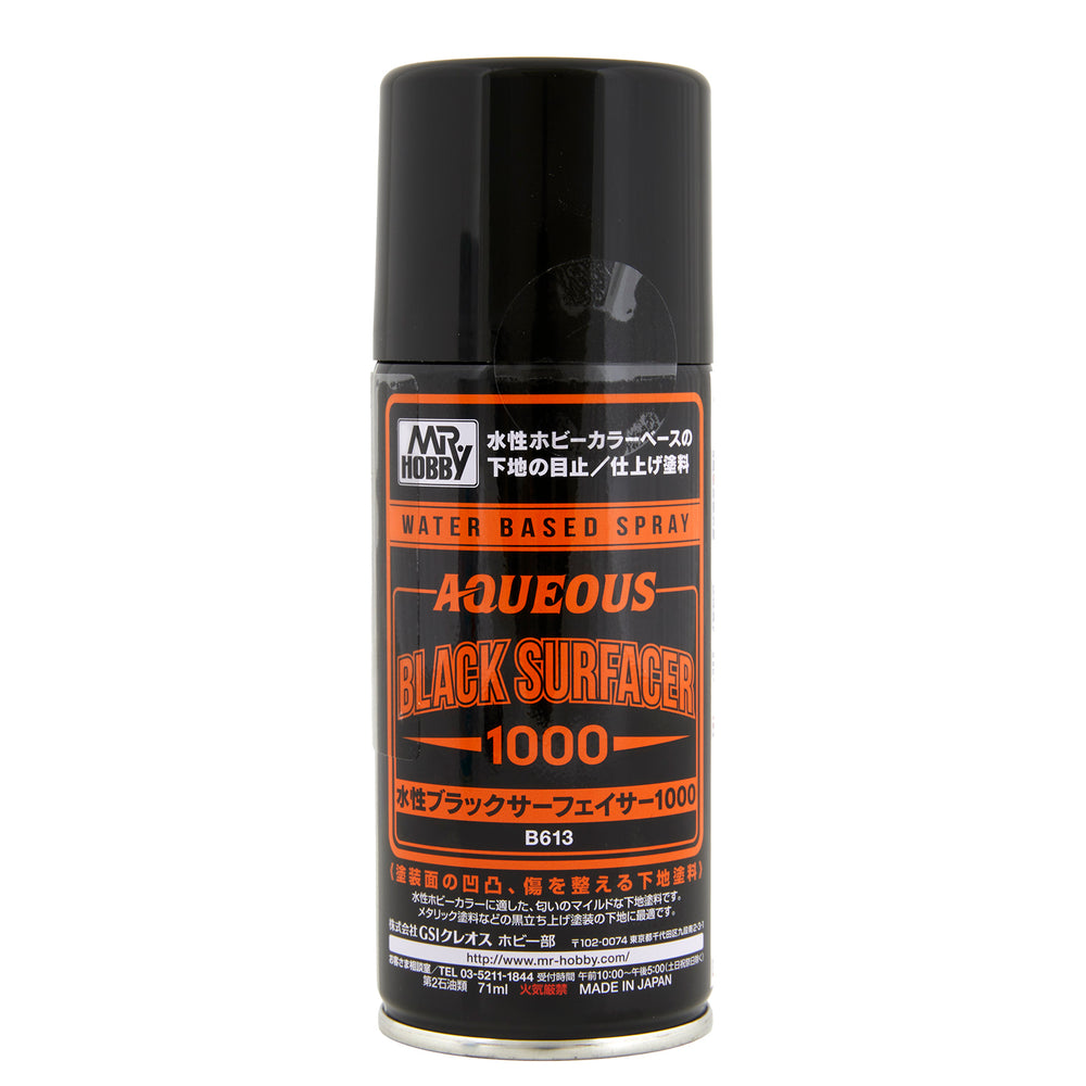 Aqueous Surfacer 1000 primer black spray can