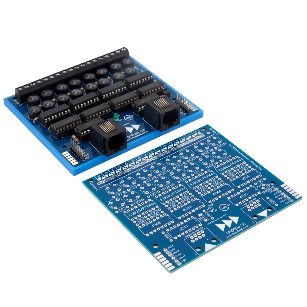 BMD16N-SD | s88-N decoder with current detection (PCB for DIY)