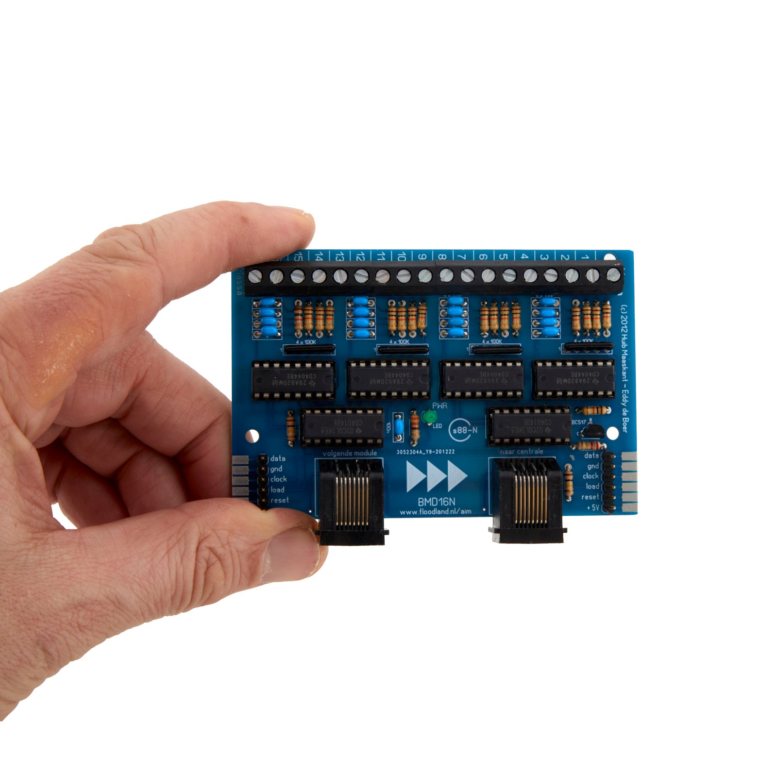 BMD16N | s88-N decoder with mass detection (PCB for DIY) – Magica