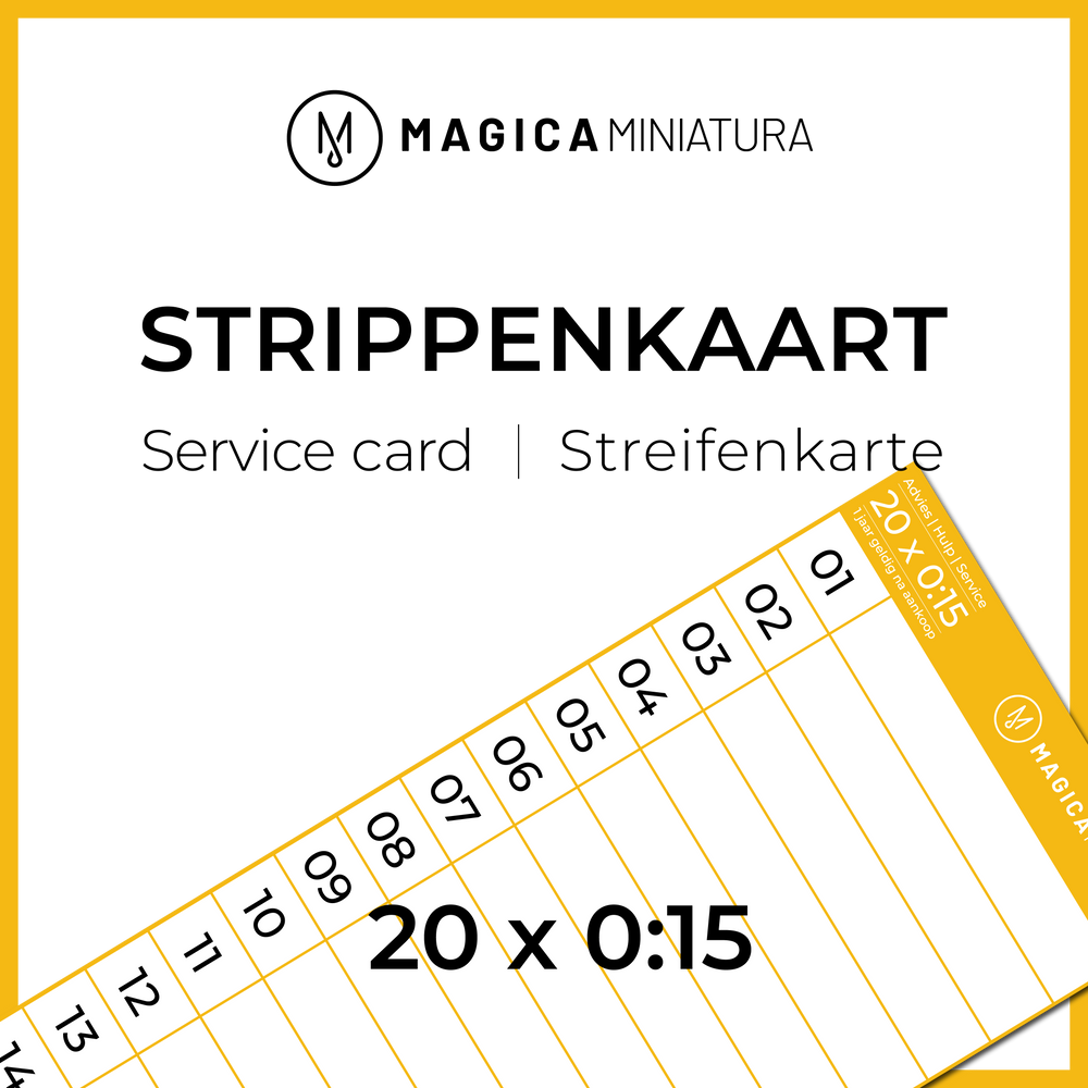 Magica Miniatura Strippenkaart
