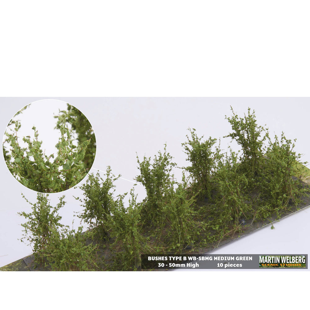 Bushes type B medium green