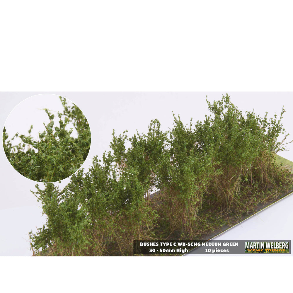 Bushes type C medium green