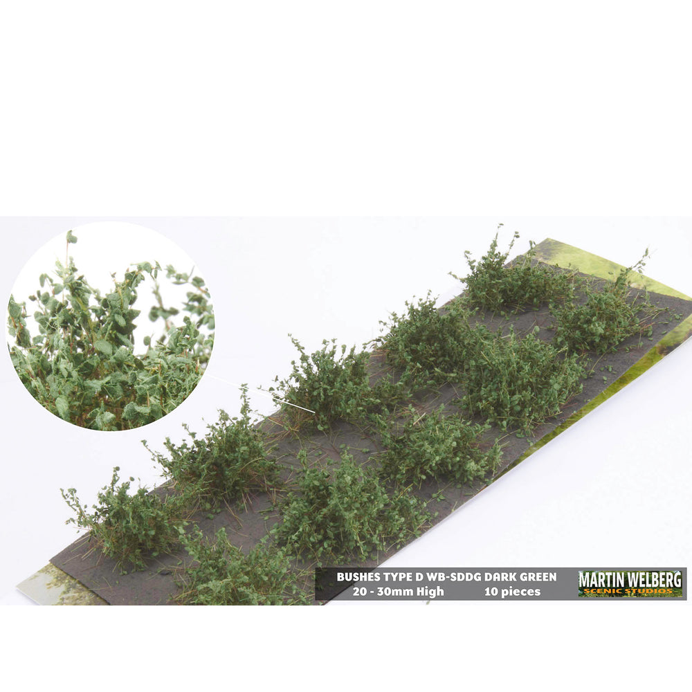 Bushes type D dark green