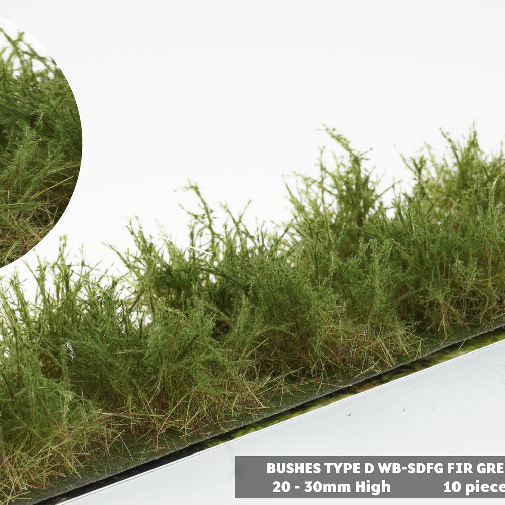 Bushes type D fir green