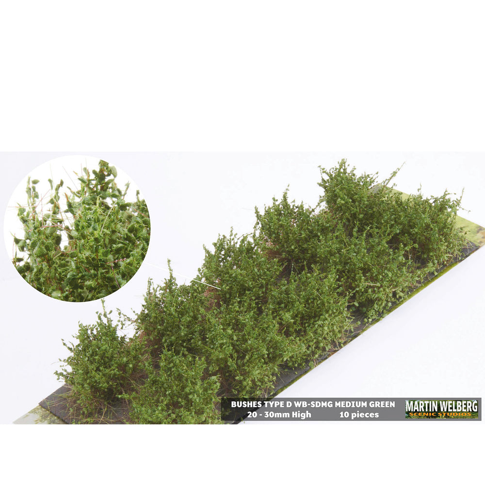 Bushes type D medium green