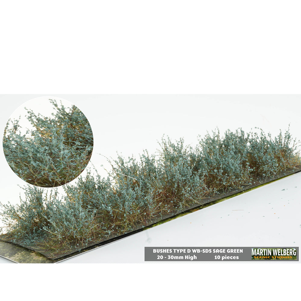 Bushes type D sage green