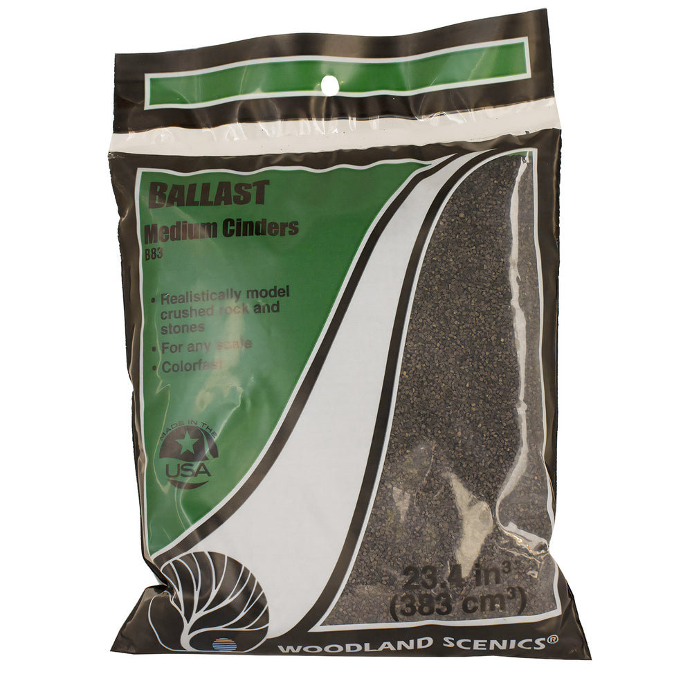 
                      
                        Ballast medium cinders
                      
                    
